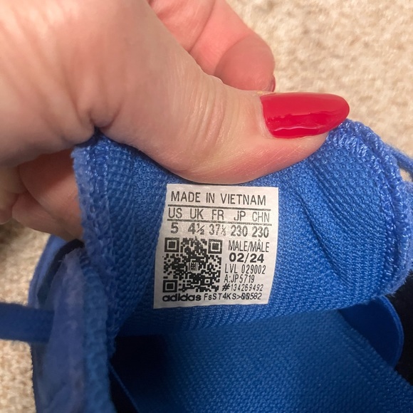 Adidas Samba Blue and White Sneakers - Picture 7 of 7